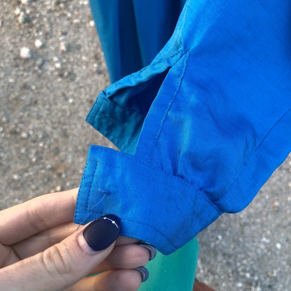 Vintage Leslie fay blue western square dress - Picture 9 of 14